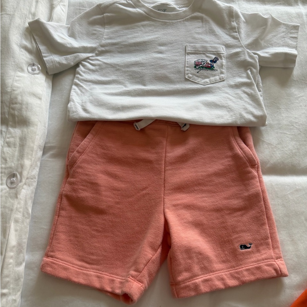 Vineyard Vines Kids Matching Set - Navy, Red, Pink, Green, Tan - Picture 2 of 5
